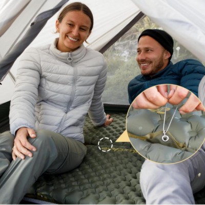 Матрас надувной сверхлегкий Naturehike CNH22DZ018, овальный зеленый 183 см.