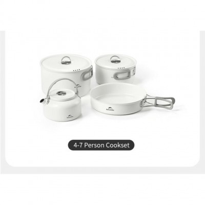Кастрюля с керамическим антипригарным покрытием Naturehike CNK2450CF013, 1.7 л, алюминий