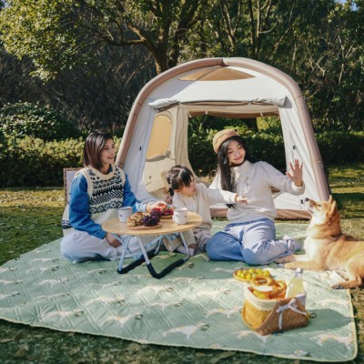 Коврик для пикника Naturehike 145*170 CNK2350WS010, зеленый с собаками