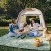 Коврик для пикника Naturehike 145*170 CNK2350WS010, зеленый с собаками