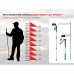 Трекінгова палиця 3-сек. Naturehike Men ST 01 6061 AL NH17D001-Z, алюміній,  золотиста