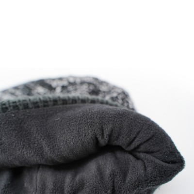 Шапка водонепроницаемая Dexshell Cuffed Beanie, р-р S/M (56-58 см) черная с зеленой полосой