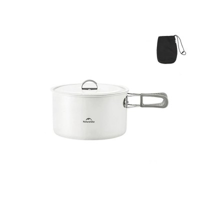 Кастрюля с керамическим антипригарным покрытием Naturehike CNK2450CF013, 1.7 л, алюминий