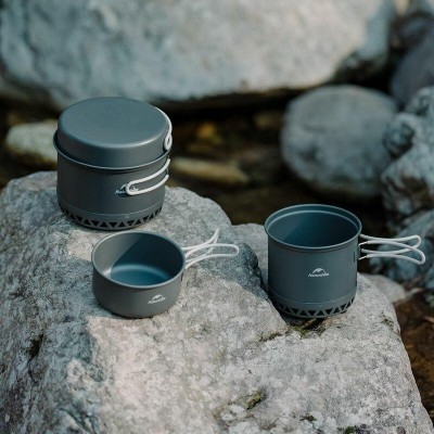набор посуды для кемпинга 2 ед. Naturehike CNK2300CJ0002, 1,8 л, алюминий