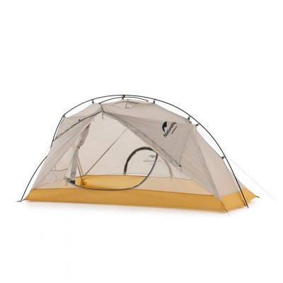 Палатка сверхлегкая одноместная Naturehike NH21ZP003, серо-желтая