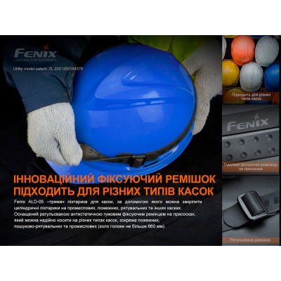 Универсальный крепеж на шлем с повязкой Fenix ALD-05