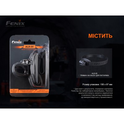 Универсальный крепеж на шлем с повязкой Fenix ALD-05