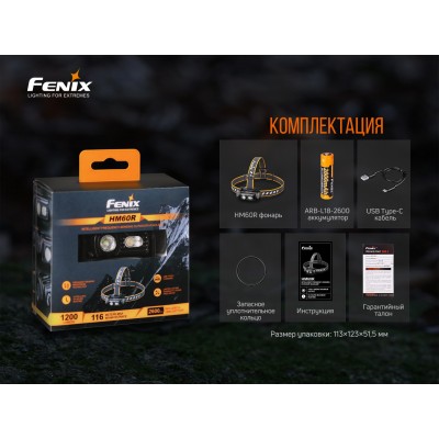 Фонарь налобный Fenix HM60R