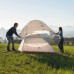 Палатка сверхлегкая одноместная с футпринтом Naturehike Cloud Up 1 Updated NH18T010-T, 20D, серо-красный