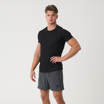 Футболка Helikon-Tex Functional T-shirt - Quickly Dry - Black, размер XL