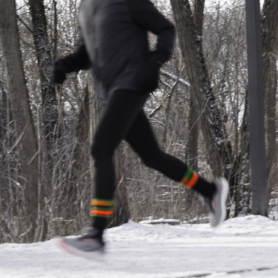 Носки водонепроницаемые Dexshell Ultra Dri Sports, р-р XL, с оранжевой полосой.