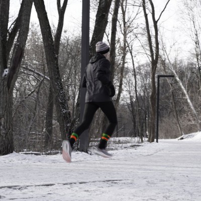 Носки водонепроницаемые Dexshell Ultra Dri Sports, р-р XL, с оранжевой полосой.