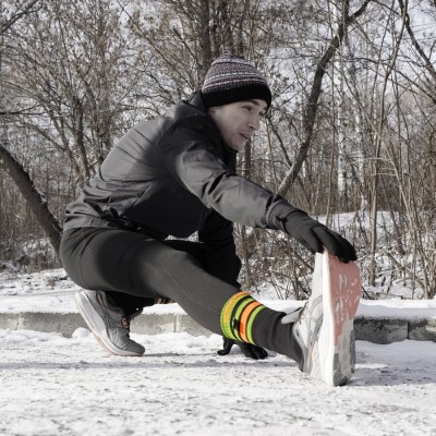 Носки водонепроницаемые Dexshell Ultra Dri Sports, р-р XL, с оранжевой полосой.