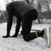 Носки водонепроницаемые Dexshell Running, p-p S, с оранжевыми полосами.