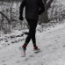 Носки водонепроницаемые Dexshell Running, p-p S, с оранжевыми полосами.