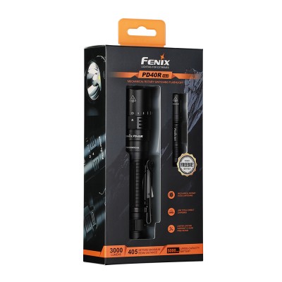 Фонарь ручной Fenix PD40R V2.0 + подарок Фонарь ручной Fenix E01 V2.0