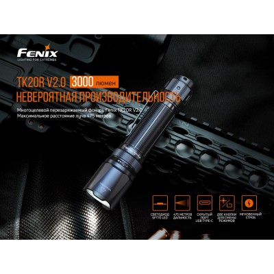 Фонарь ручной Fenix TK20R V2.0