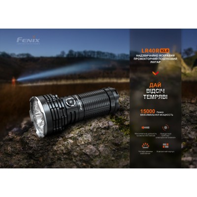Фонарь ручной Fenix LR40R V2.0