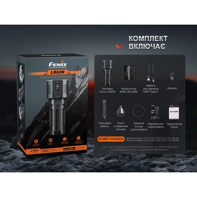 Фонарь ручной Fenix LR60R