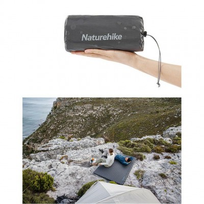 Матрас надувной сверхлегкий Naturehike CNH22DZ018, с мешком для надува, прямоугольный зеленый 183 см.