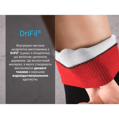 Шкарпетки водонепроникні Dexshell Running Lite, р-р S,  червоні