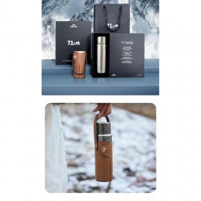 Термос титановый с чехлом Naturehike CNK230CF012 600 ml