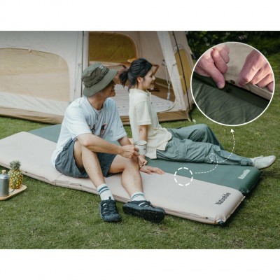Коврик самонадувающийся одноместный Naturehike CNK2450WS020, 100 мм, темно-зеленый