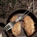 Вилка титановая складная Naturehike NH19C001-J серая с мешочком