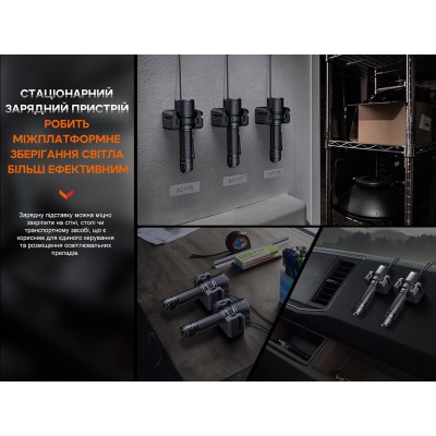 Фонарь профессиональный Fenix WF26R с магнитной зарядкой