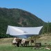 Тент для кемпинга Naturehike Hexagon NH16T013-S, 150D/Silver Coated, 520*460 см, серо-голубой (с двумя стойками)