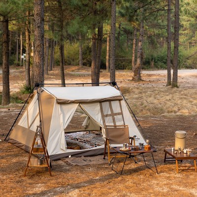 Палатка с навесом Naturehike CNH22ZP029, светлая коричневая