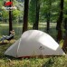 Палатка сверхлегкая трехместная с футпринтом Naturehike Cloud Up 3 Updated NH18T030-T, 210T, зеленый