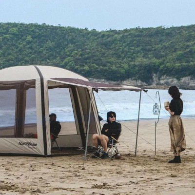 Стойки для тента стальные оцинкованные Naturehike Steel Poles Updated NH19PJ042, 25мм*2.4м, серые (2 шт)
