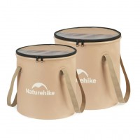 Складное ведро для воды из ЭВА Naturehike CNK2350CF010, 20л, бежевый