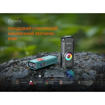 Фонарь Fenix E06R бирюзовый