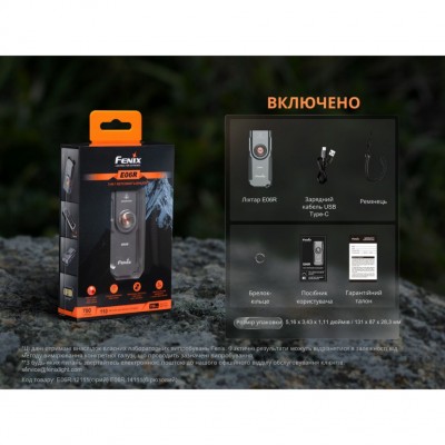 Фонарь Fenix E06R бирюзовый