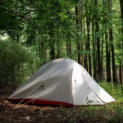 Палатка сверхлегкая трехместная с футпринтом Naturehike Cloud Up 3 Updated NH18T030-T, 210T, зеленый