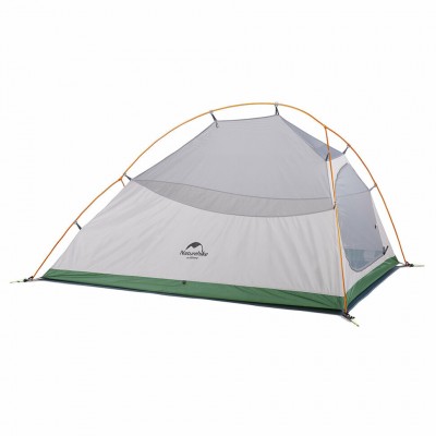 Палатка сверхлегкая трехместная с футпринтом Naturehike Cloud Up 3 Updated NH18T030-T, 210T, зеленый