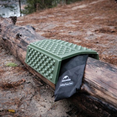 Сидушка складная XPE с чехлом Naturehike NH20PJ025, 15 мм, темно-зеленый