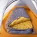 Спальник с натуральным пухом Naturehike CW400 NH18C400-D, р-р L, желто-серый
