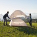 Палатка сверхлегкая двухместная с футпринтом Naturehike Cloud Up 2 Updated NH17T001-T, 20D, темно-синий