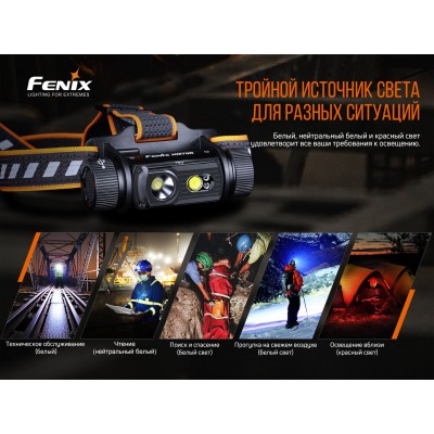 Фонарь налобный Fenix HM70R