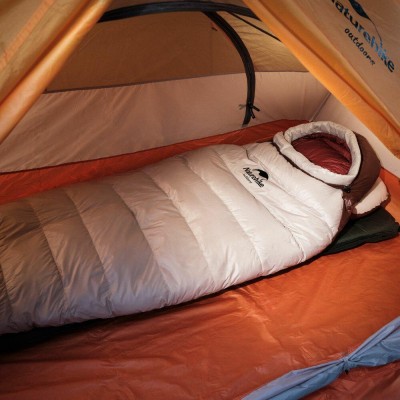 Спальник с натуральным пухом Naturehike Snowbird NH20YD001, р-р L, коричневый 720 г