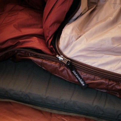 Спальник с натуральным пухом Naturehike Snowbird NH20YD001, р-р L, коричневый 720 г
