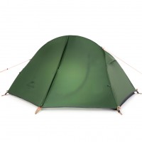 Палатка сверхлегкая одноместная с футпринтом Naturehike Cycling 1 NH18A095-D, 210T, темный зеленый