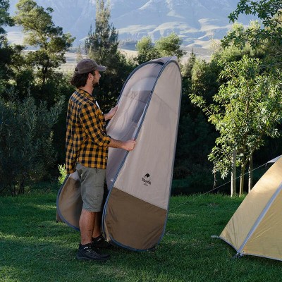 Душевая палатка раскладная Naturehike NH17Z002-P, коричневая